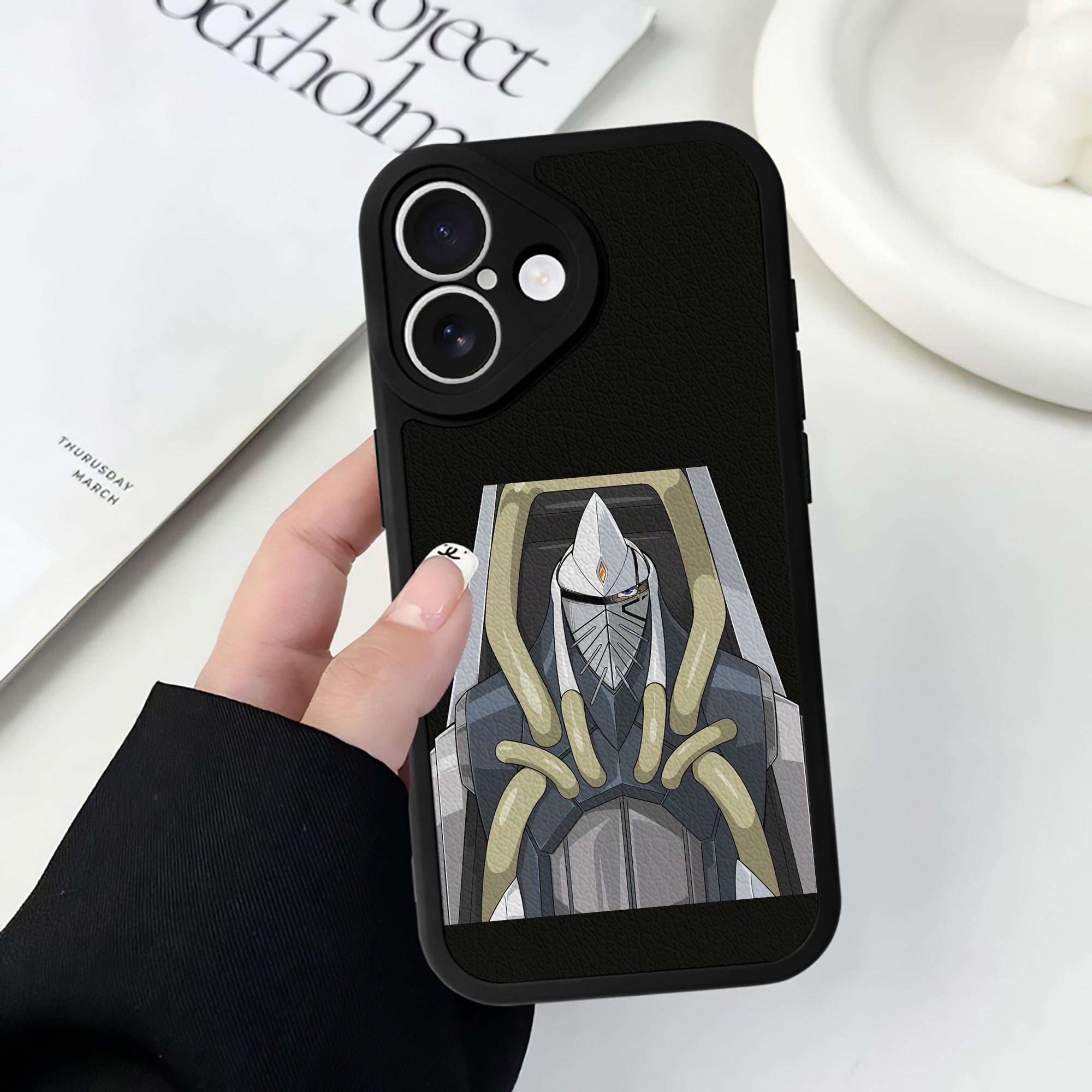 （画像用） 遊☆戯☆王 Yu-Gi-Oh! 【iPhone 16シリーズ対応】シリコンスマホケース（レザー調） 材質：シリコン